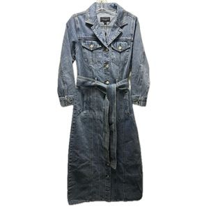 Smoke & Mirrors Los Angeles Denim Jean Maxi Dress Size Small
